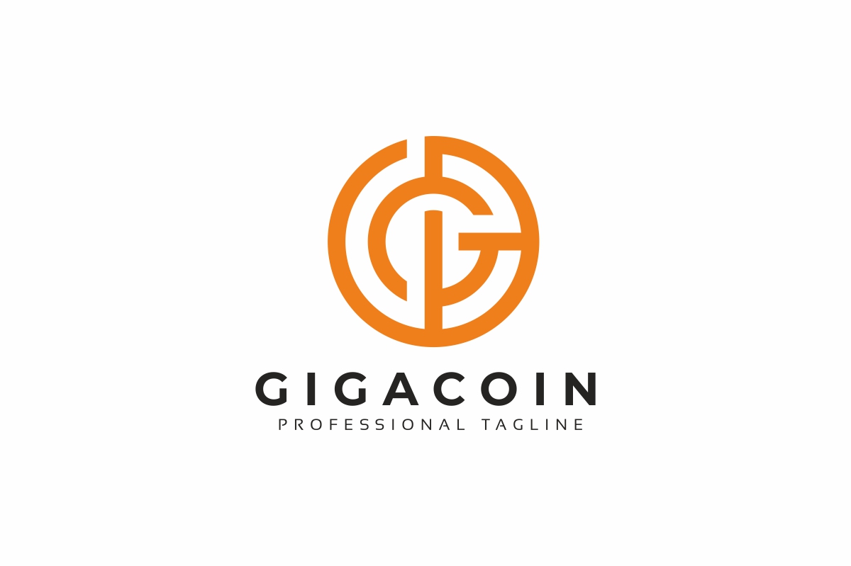 G Letter Coin Logo Template