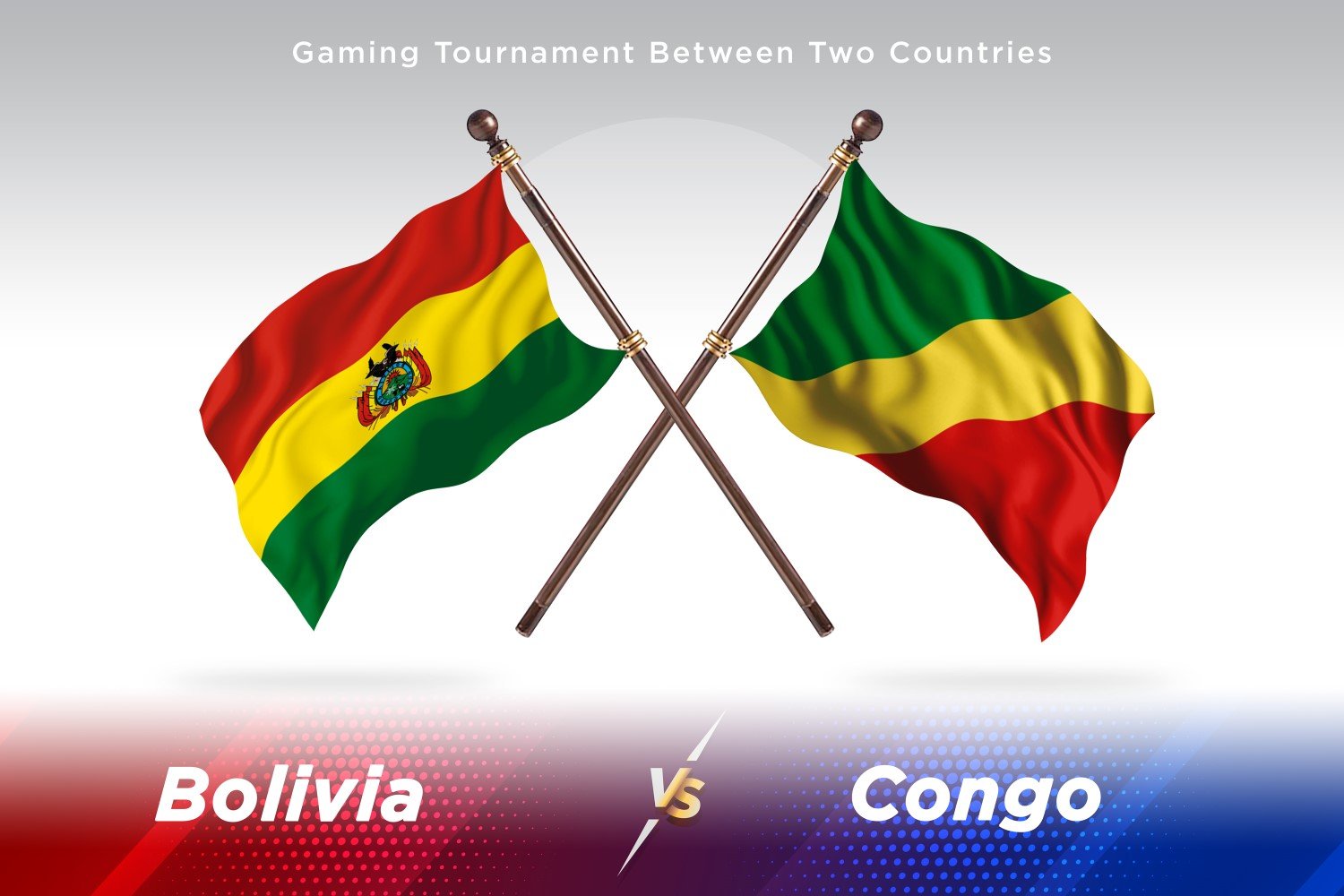 Bolivia versus Congo Two Flags