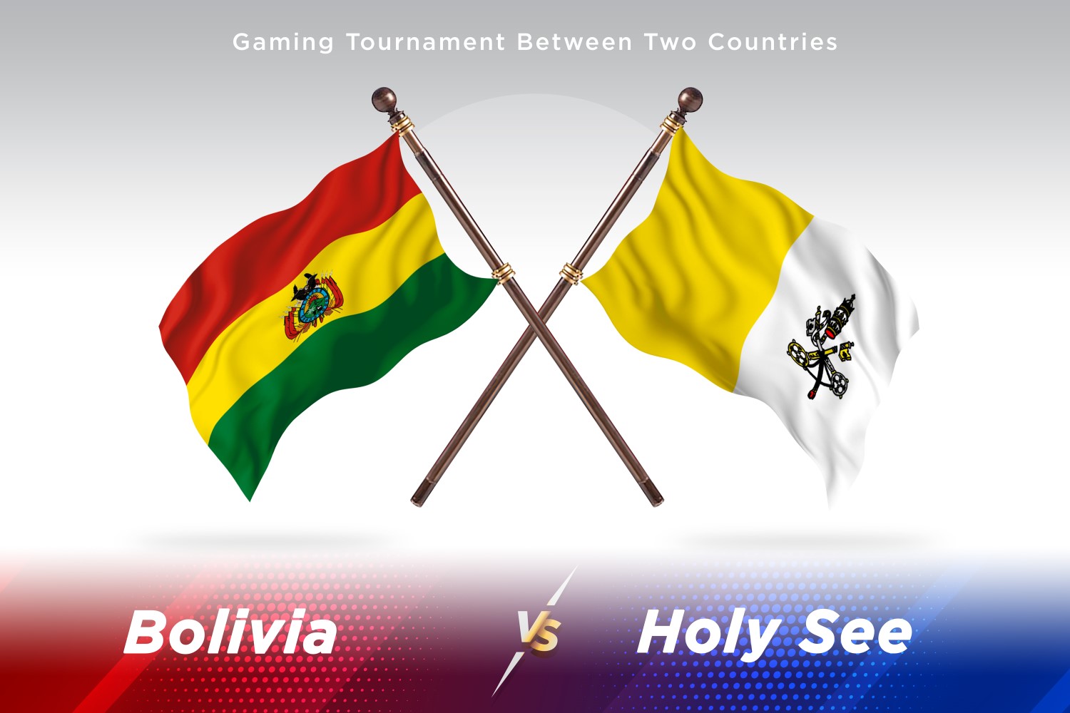 Bolivia versus holy see Two Flags