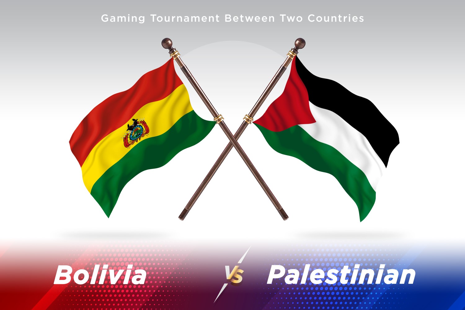 Bolivia versus Palestinian Two Flags