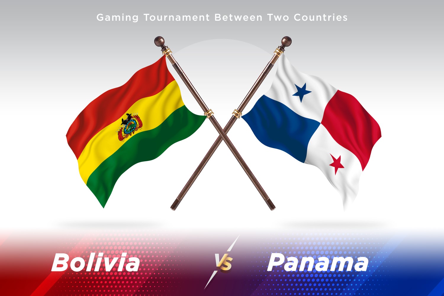 Bolivia versus panama Two Flags