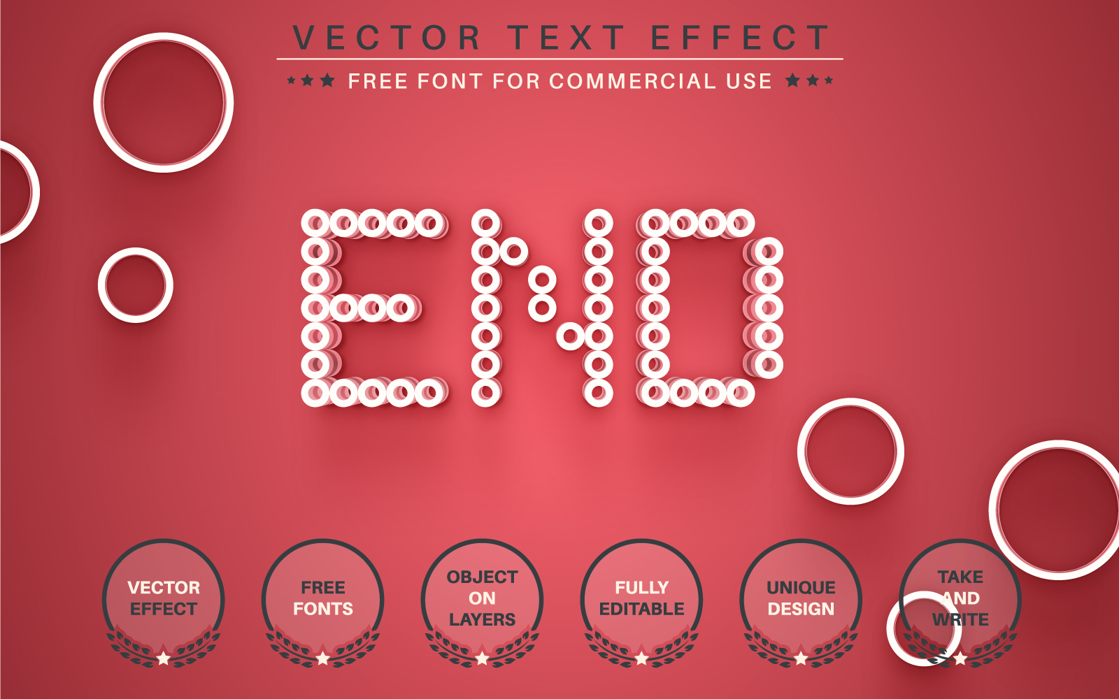 Red Dot -  Editable Text Effect, Font Style, Graphics Illustration