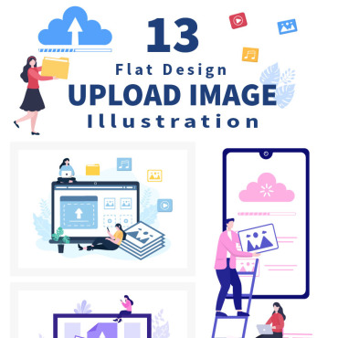 Upload Cloud Illustrations Templates 202183