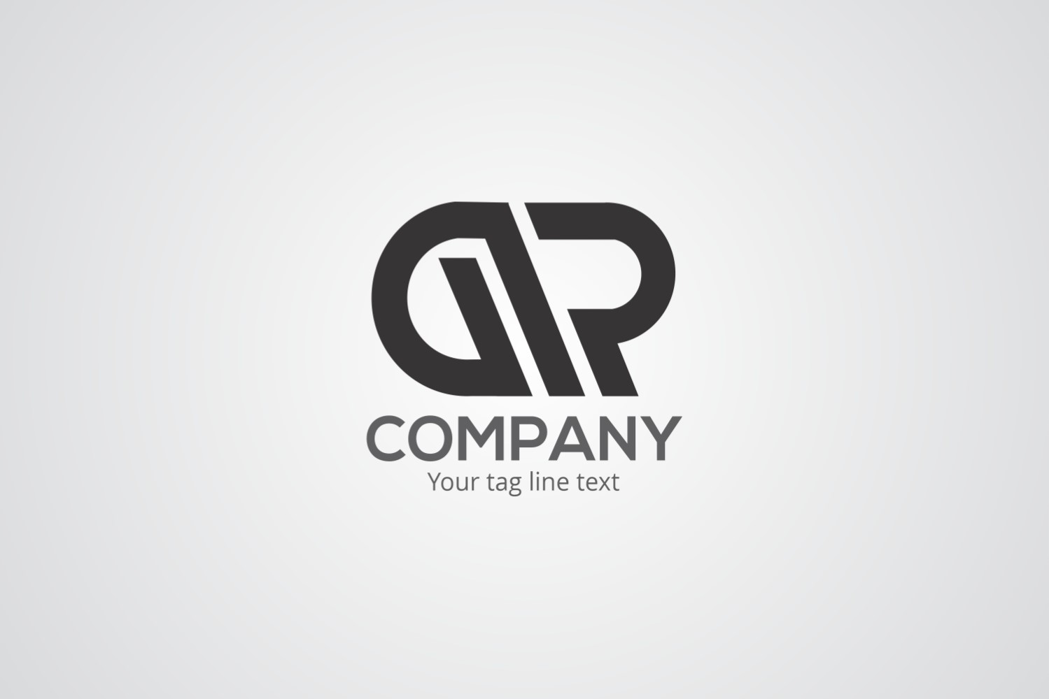 AR Company Logo Design Template