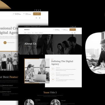 Agency Business Responsive Website Templates 202270