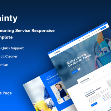 Clean Cleaning Responsive Website Templates 202279