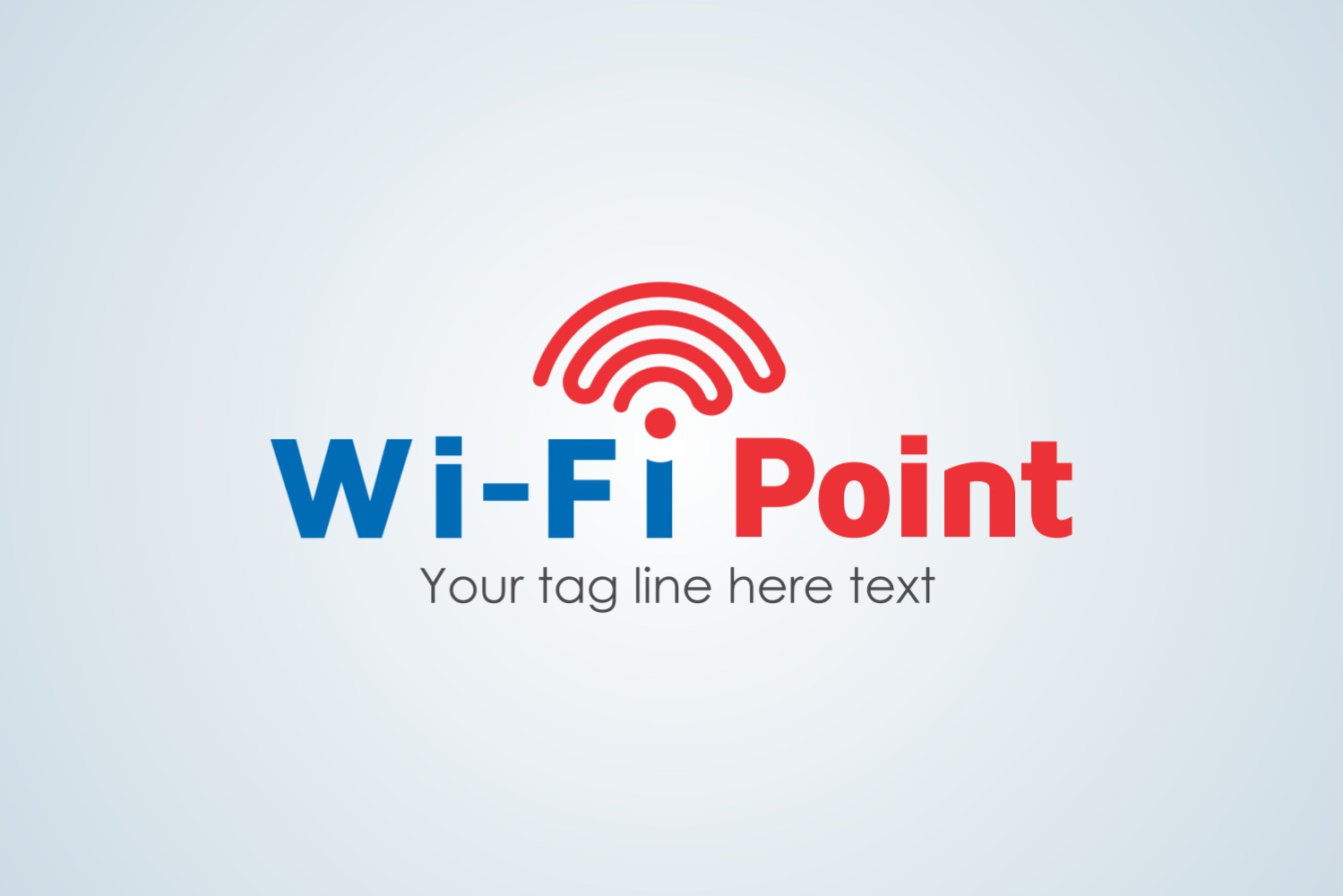 WiFi Point Logo Design Template
