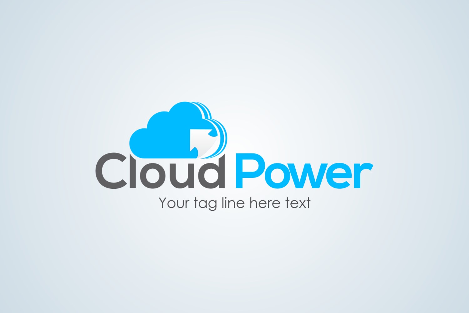 Cloud Power Logo corporate Design Template