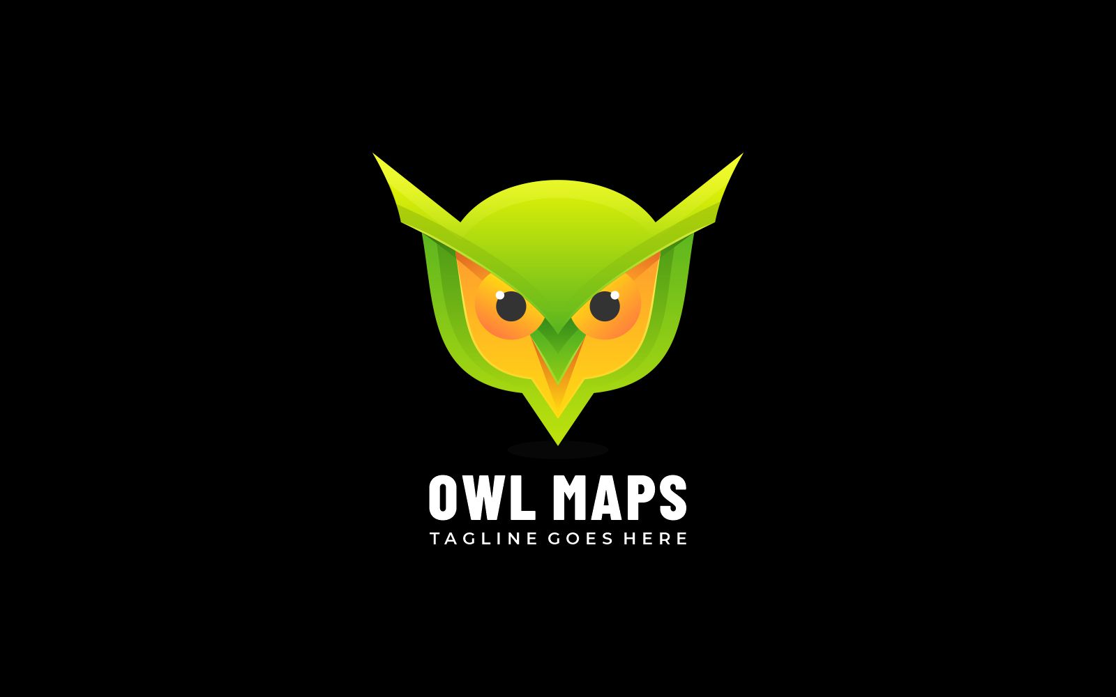 Owl Maps Gradient Logo Style