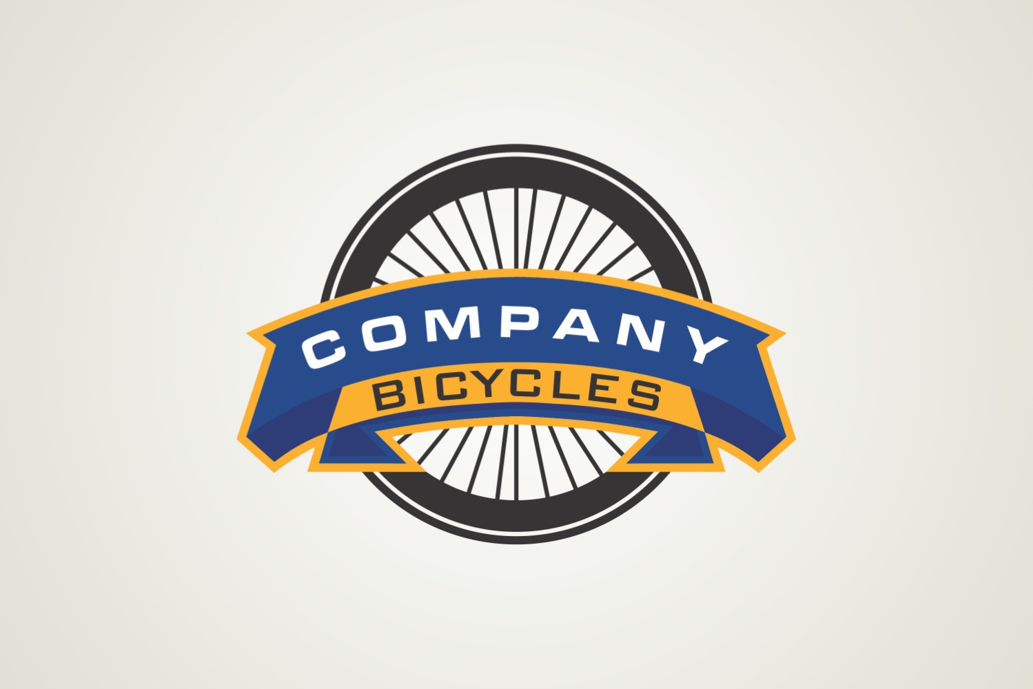 Company Bicycles Logo Design Template