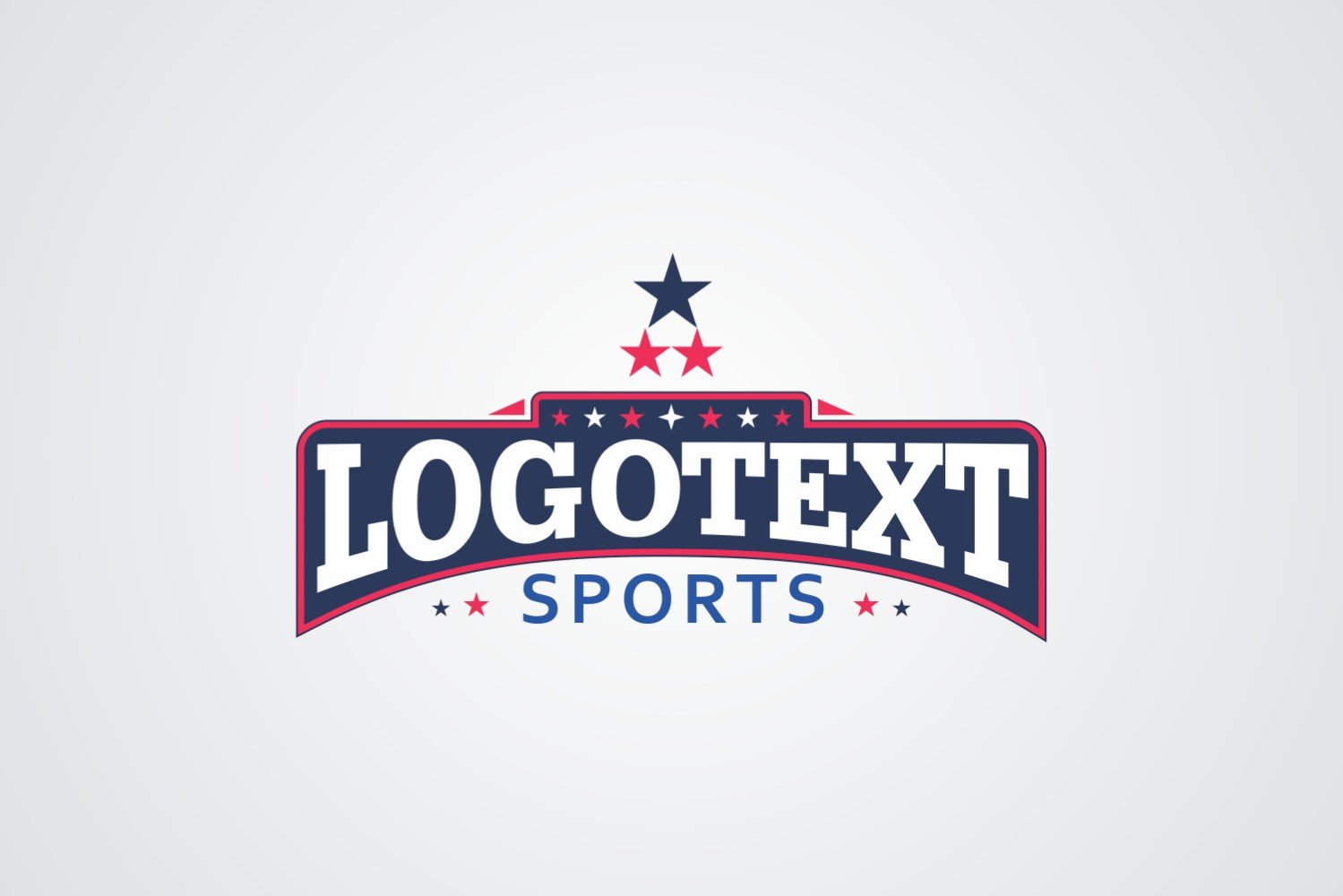 Logo Text Sport Logo Design Template
