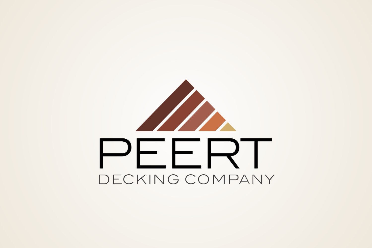 Peert Decking Company Logo Design Template