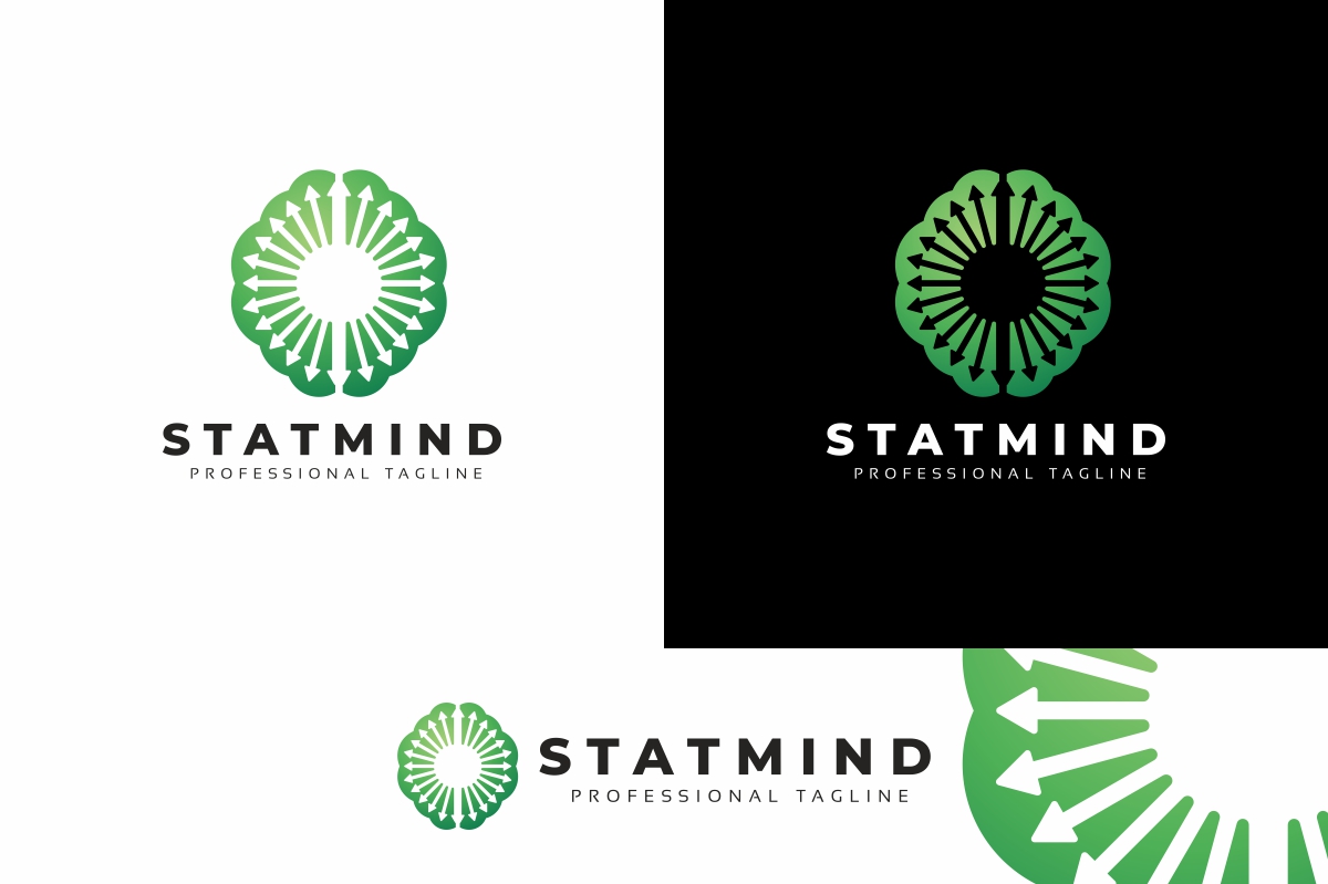 Mind Arrows Logo Template