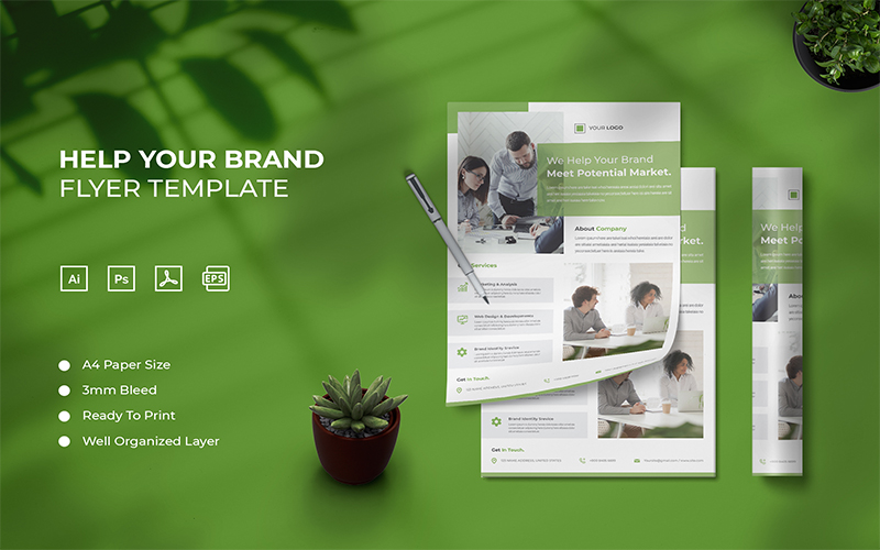 Help Your Brand - Flyer Template