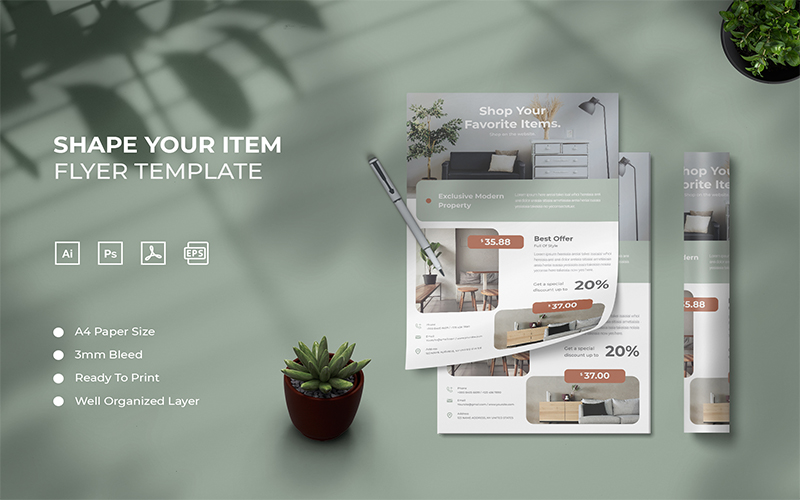 Shape Your Item - Flyer Template
