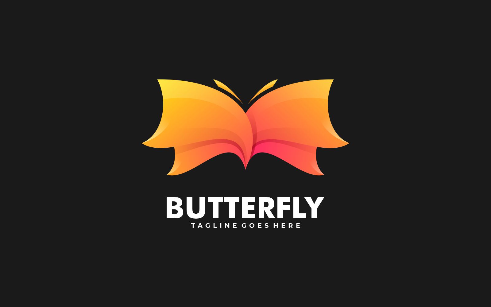 Butterfly Color Logo Template