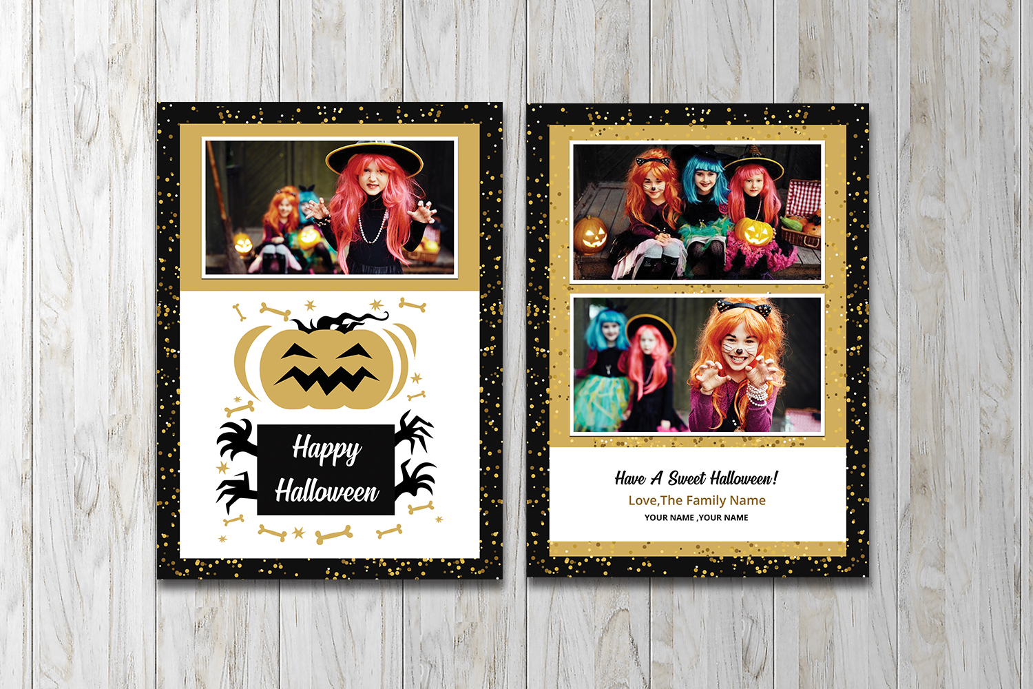 Halloween Greeting Card Corporate Identity Template