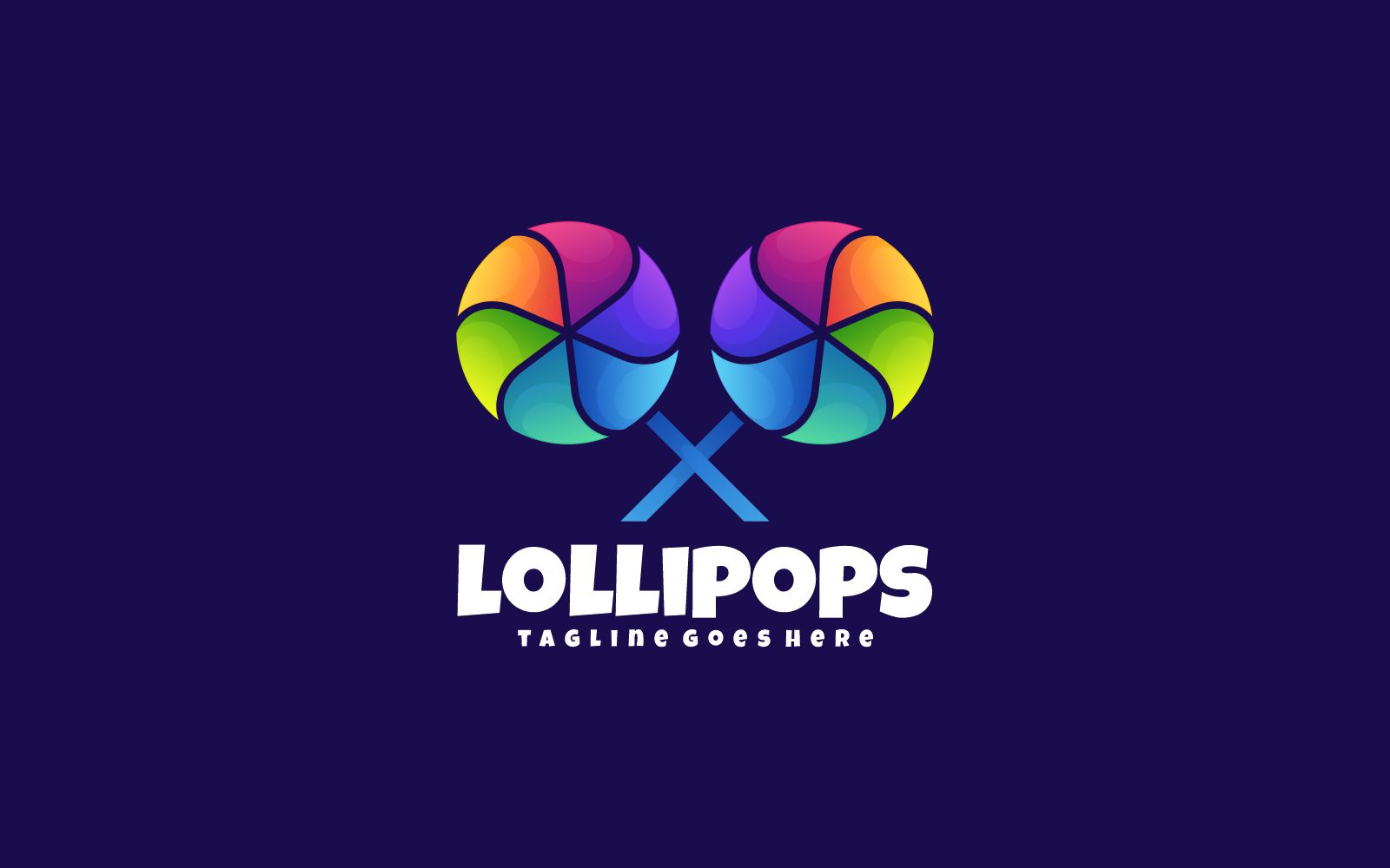 Lollipops Gradient Colorful Logo