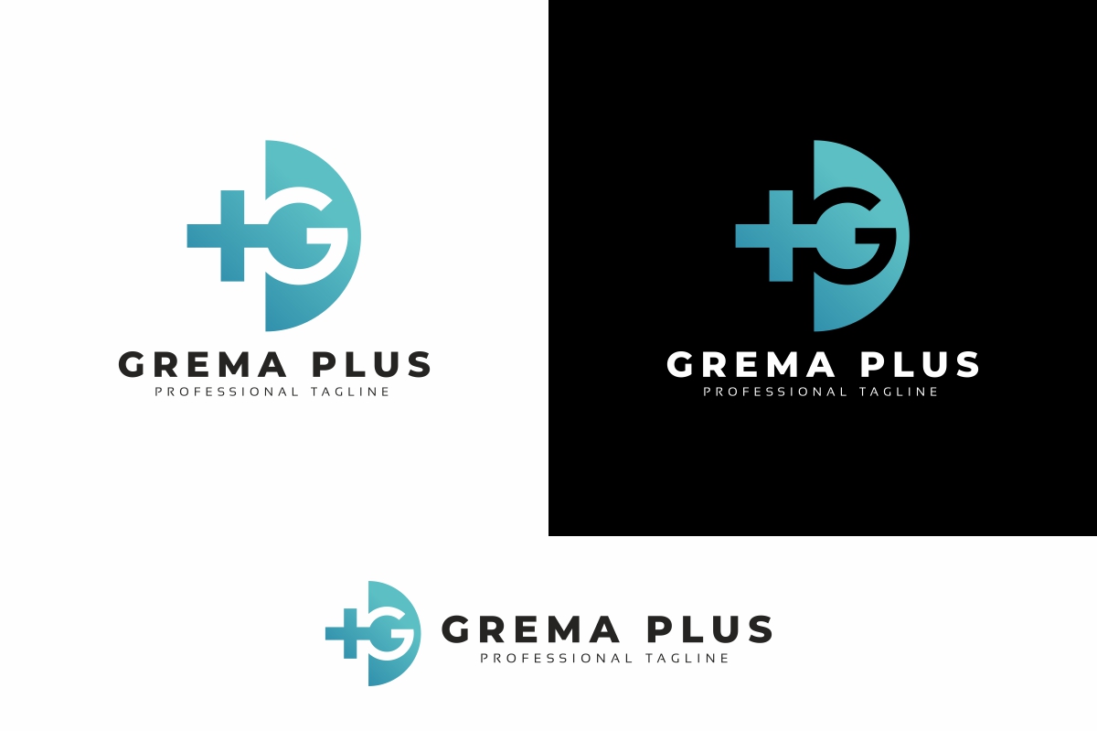 G Letter Plus Logo Template