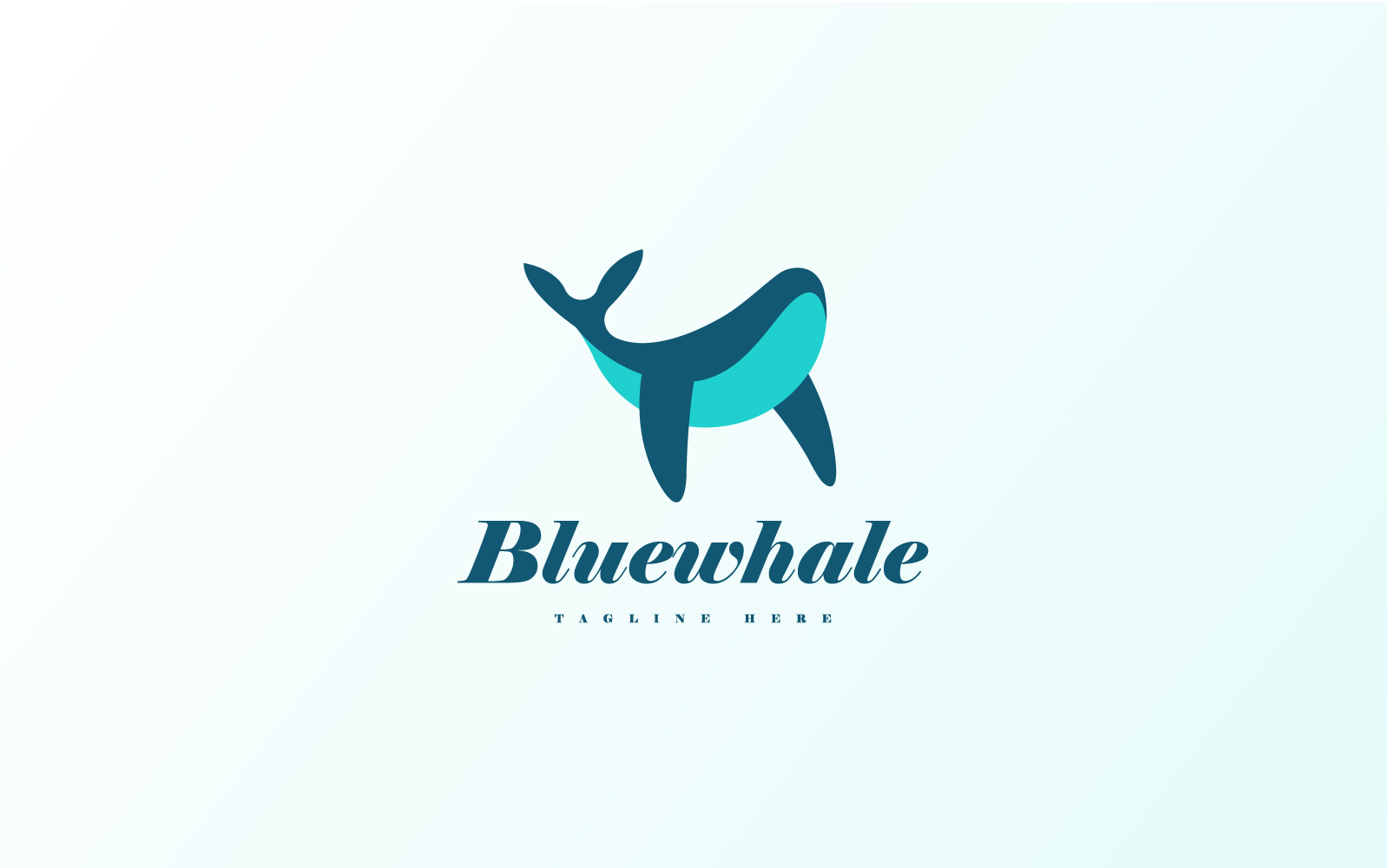 Whale Logo Icon Vector Design Concept