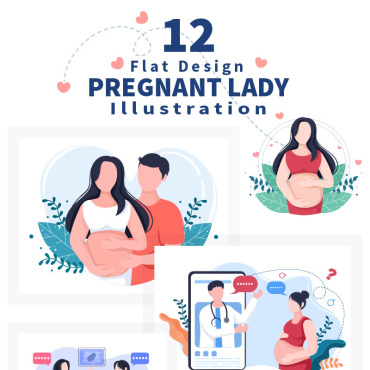 Pregnant Mother Illustrations Templates 202634