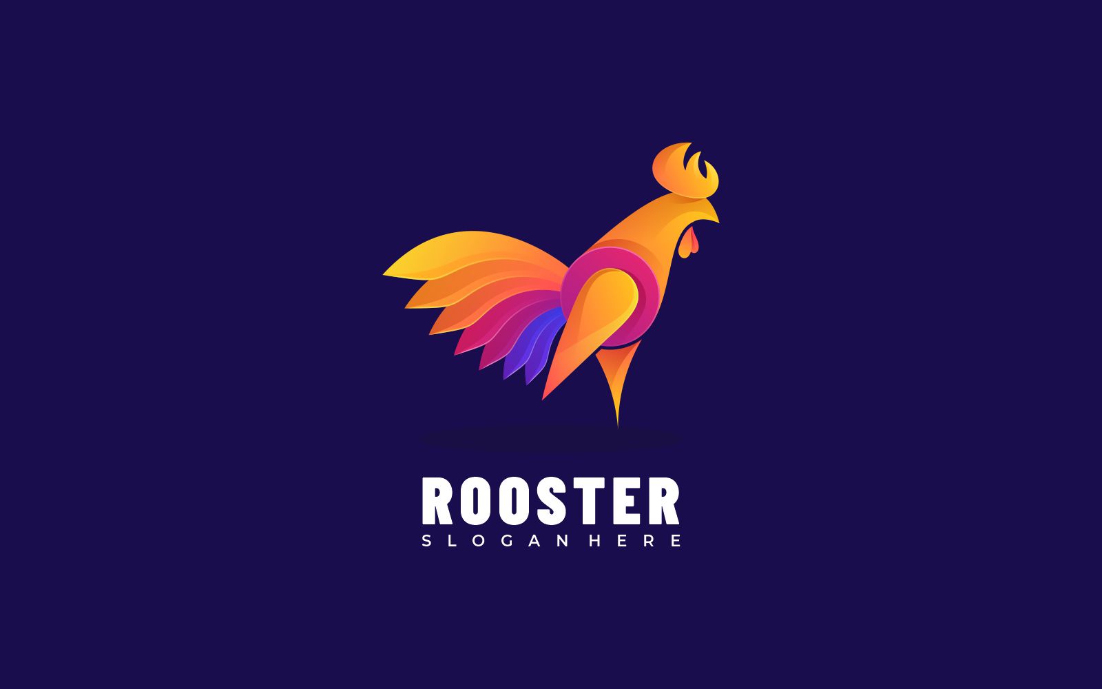 Rooster Colorful Logo Template's