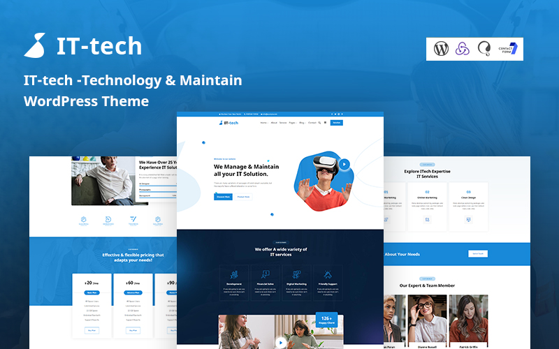 Ittech - Technology & Maintain WordPress Theme