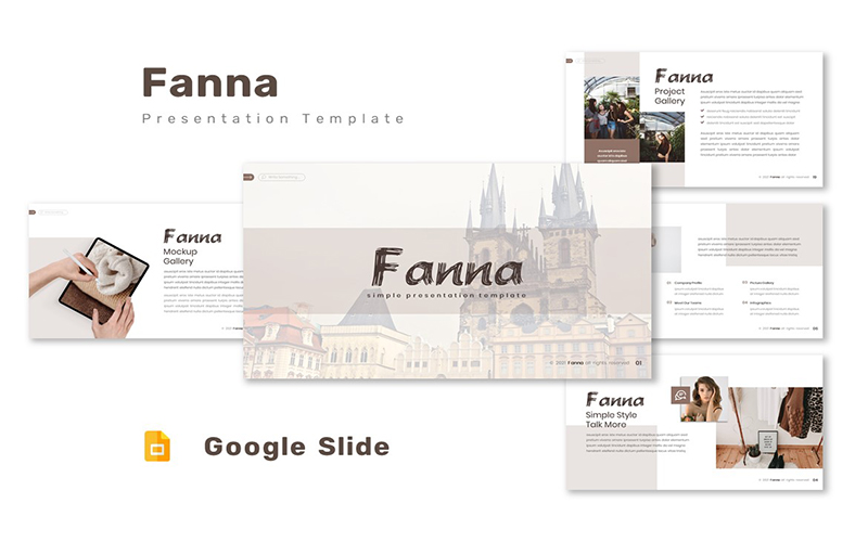 Fanna - Google Slides Template