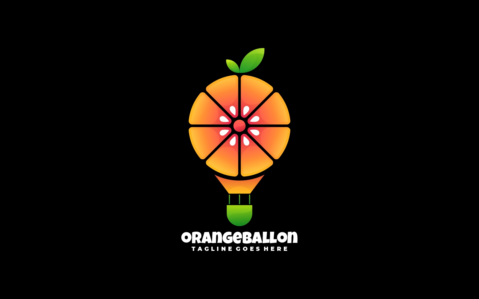 Balloon Orange Gradient Logo