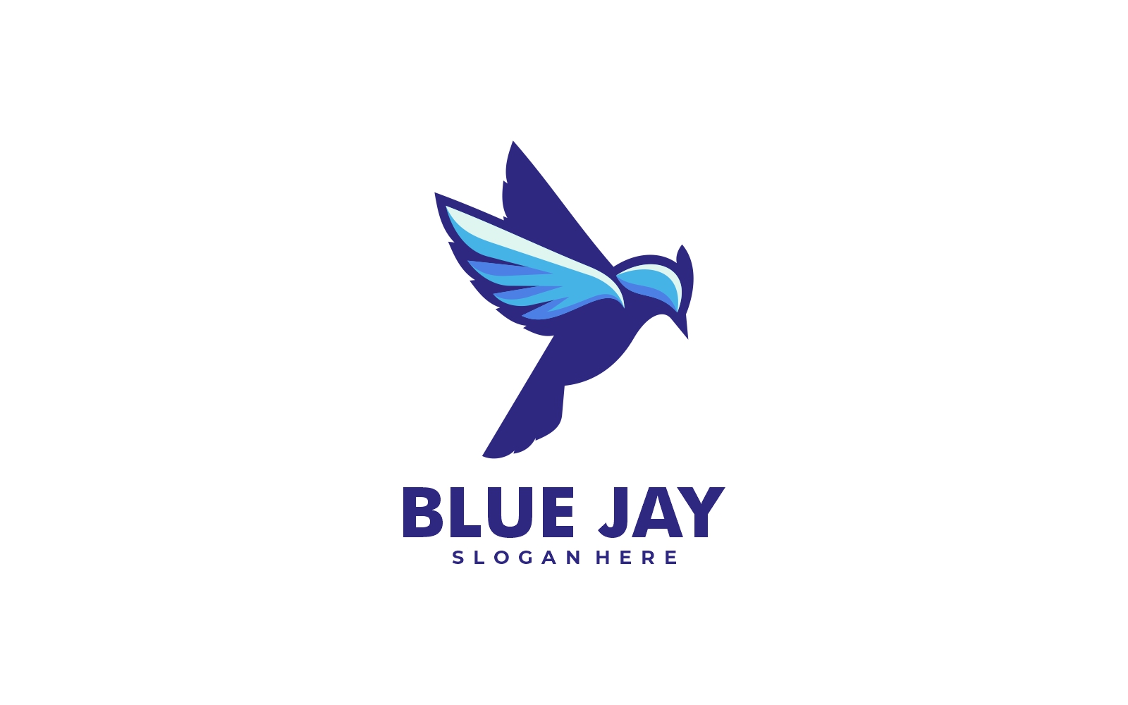 Blue Jay Simple Mascot Logo