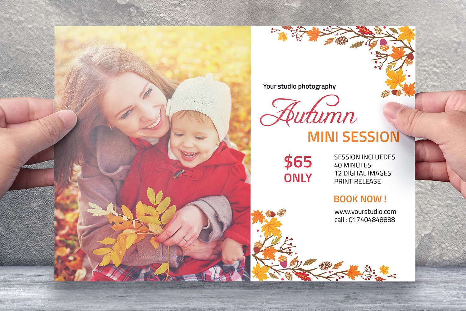 Fall / Autumn Mini Session Corporate Identity Template