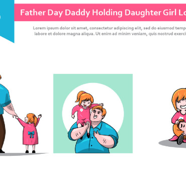 Daddy Holding Illustrations Templates 202865
