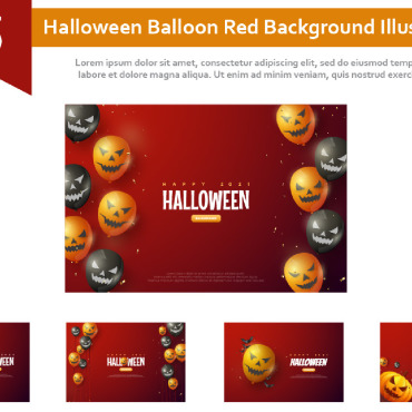 Balloon Red Illustrations Templates 202867