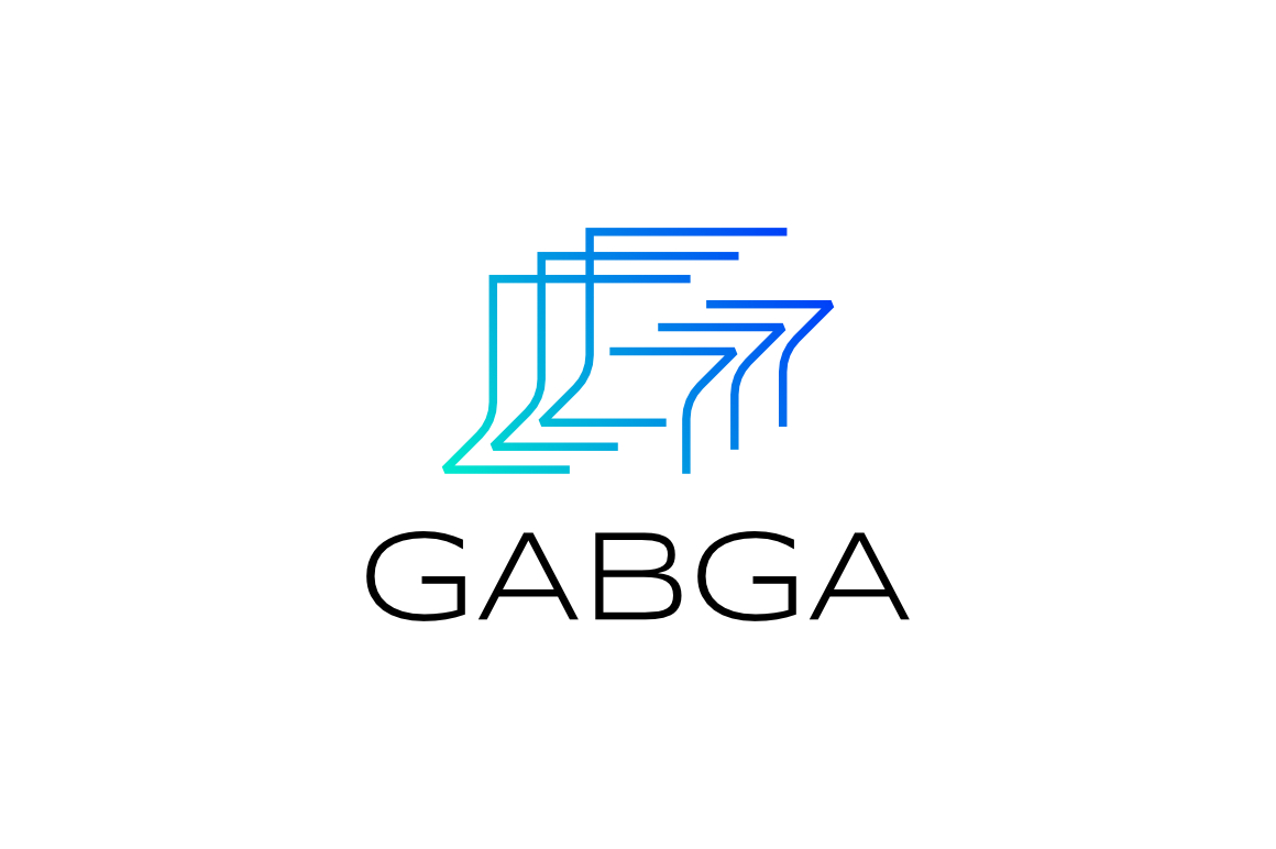 G Gradient Futuristic Line logo