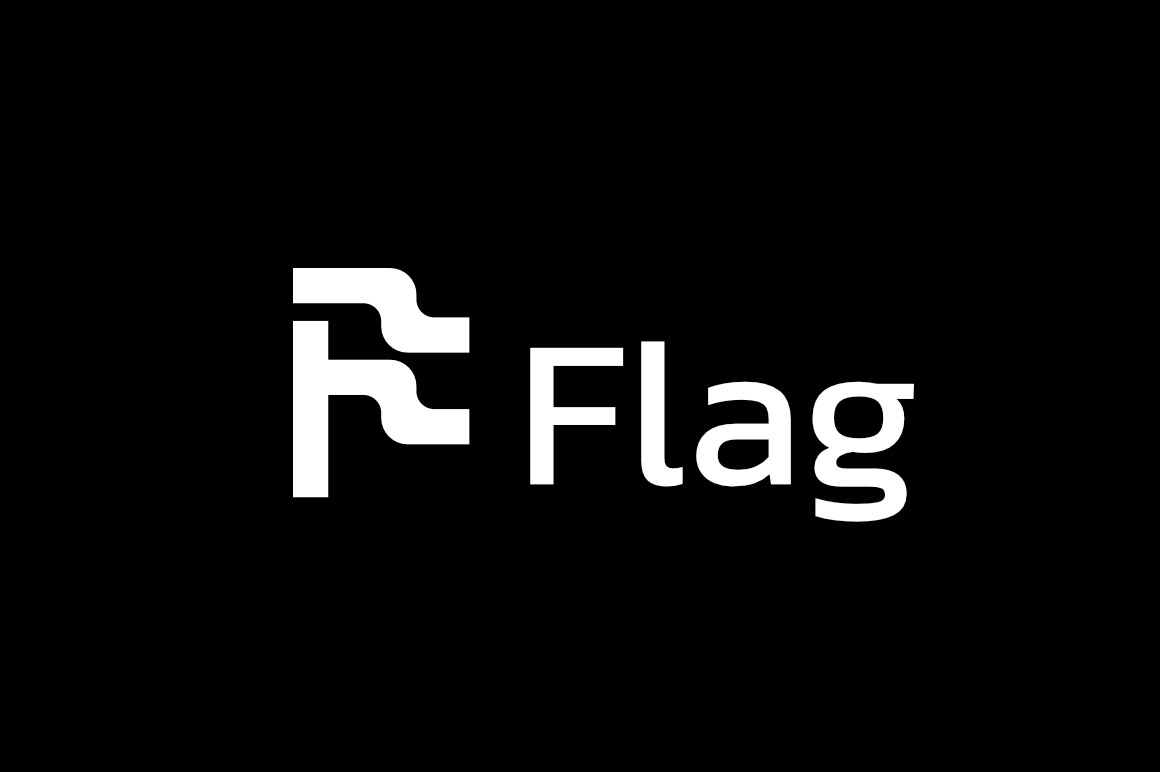 F Flag Clever Black  Logo