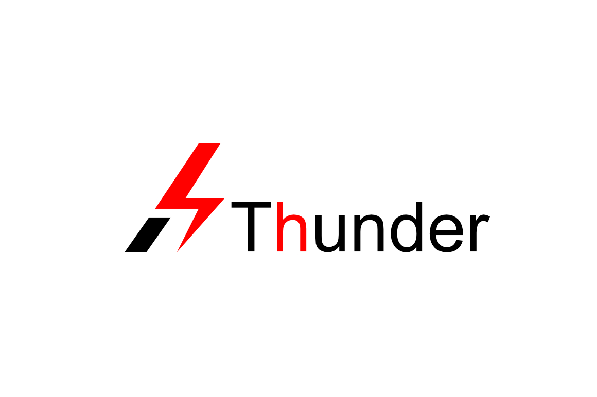Letter H Thunder Clever Logo