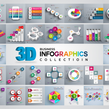 Chart Collection Infographic Elements 203017