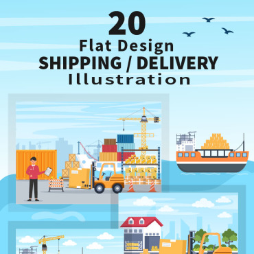 Delivery Logistics Illustrations Templates 203068