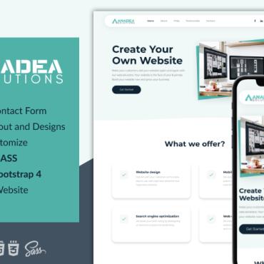 Solutions Web Landing Page Templates 203172