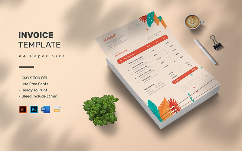 Sastia - Invoice Template