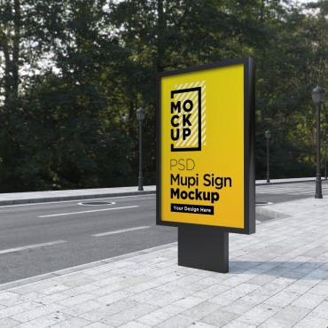 Sign Signage Product Mockups 203193