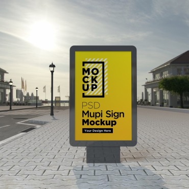 Sign Signage Product Mockups 203197