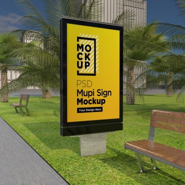 Sign Signage Product Mockups 203229