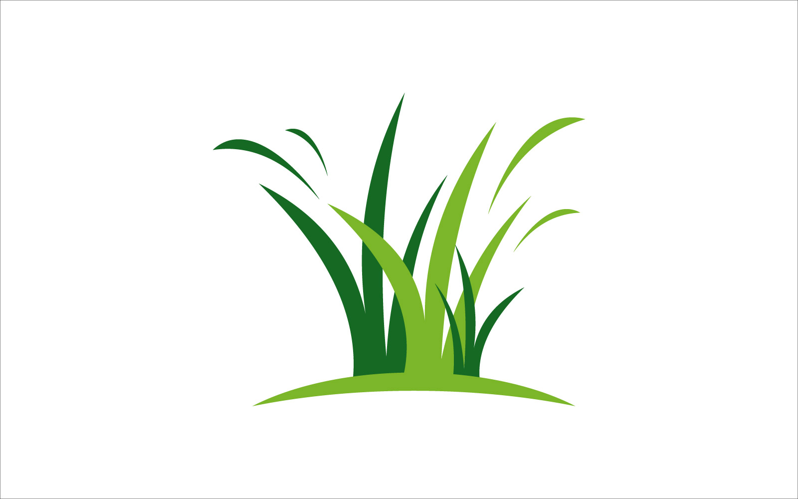 Green grass vector template