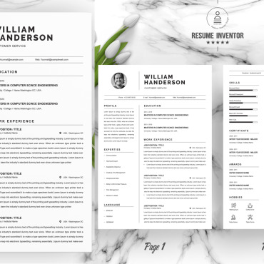 Template Clean Resume Templates 203327