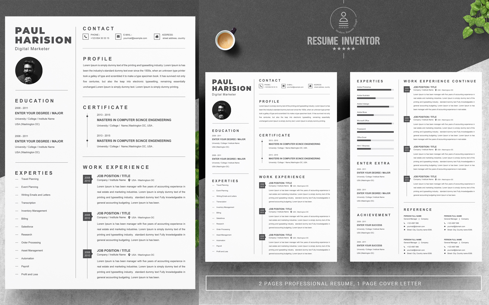 Harision / Clean Resume Template
