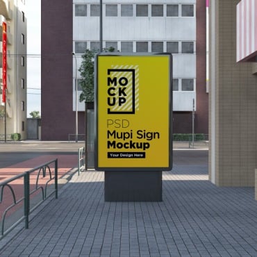 Sign Signage Product Mockups 203364