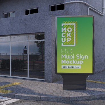 Sign Signage Product Mockups 203377