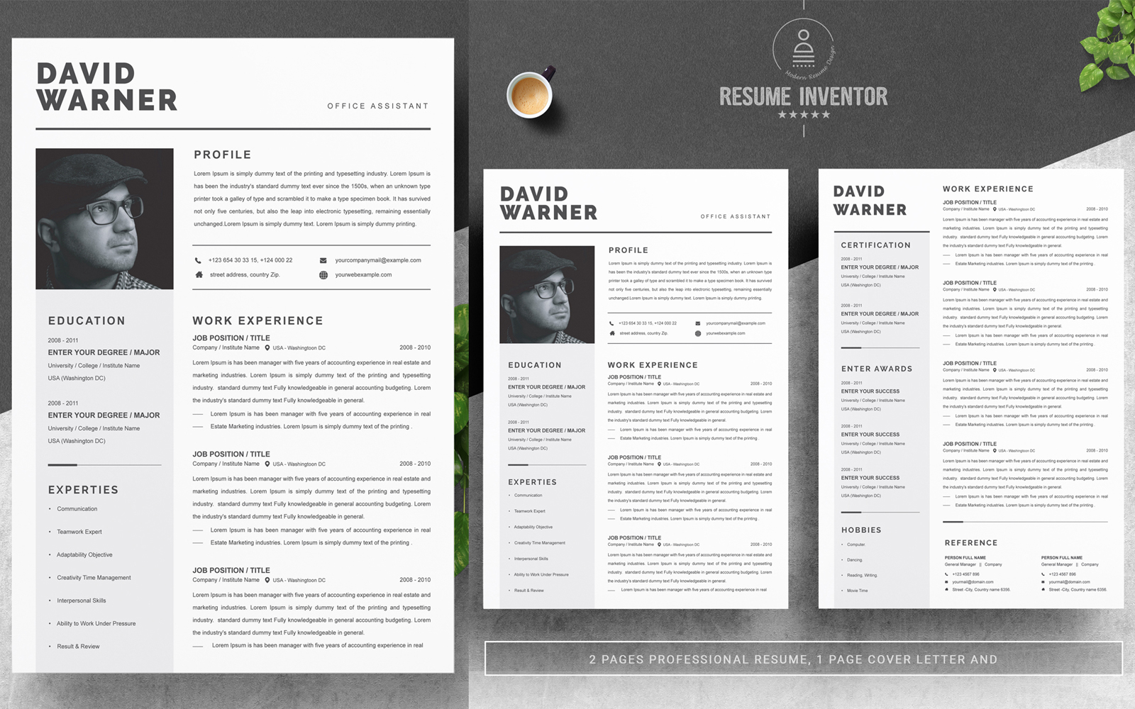 David Warner / CV Template