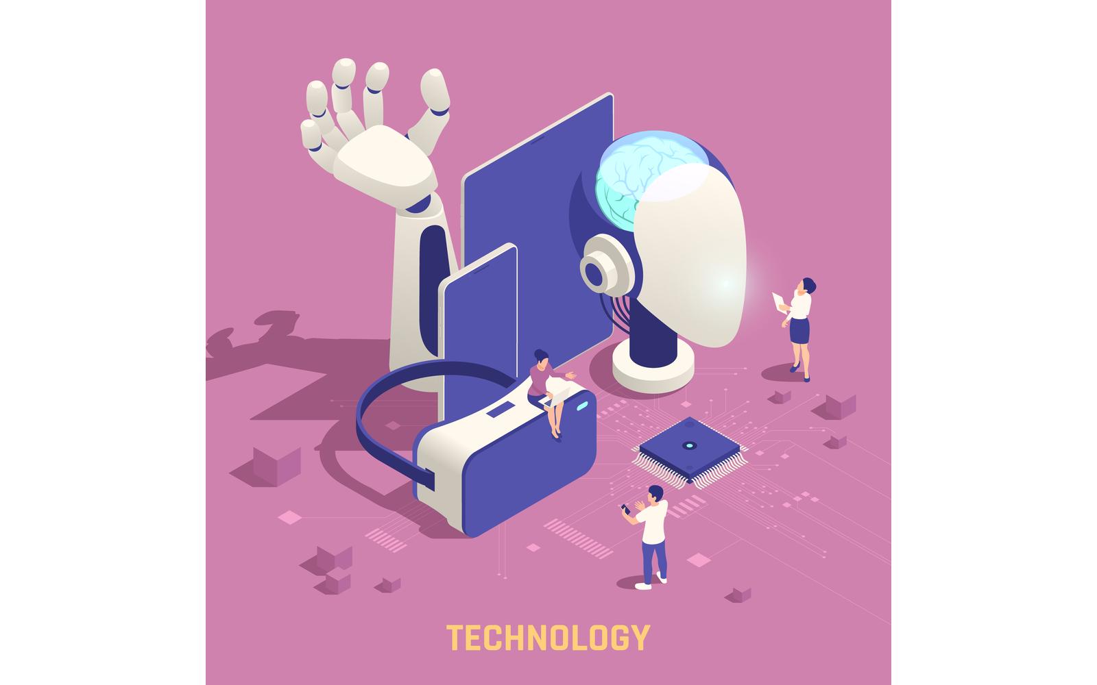 Stem Education Isometric Vector Illustration Concept